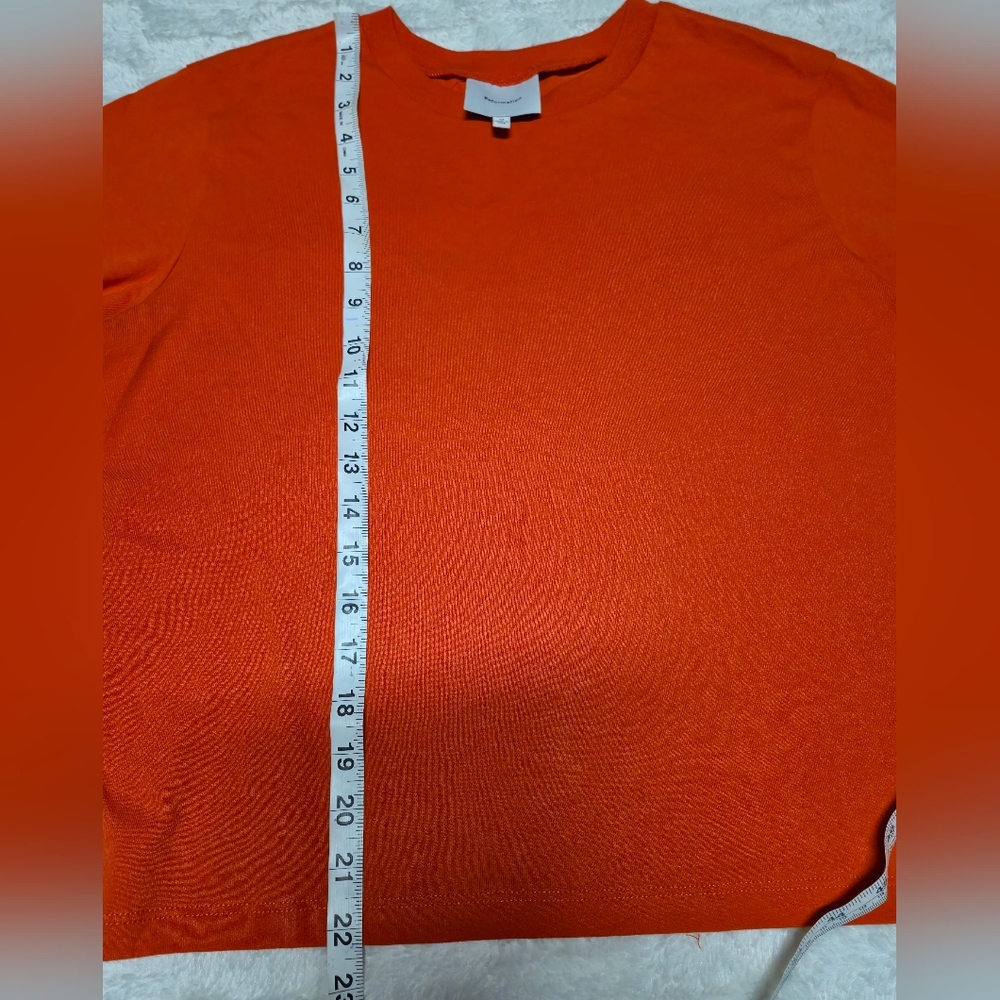Reformation Bright Orange Short Sleeve Tee - Picture 3 of 6